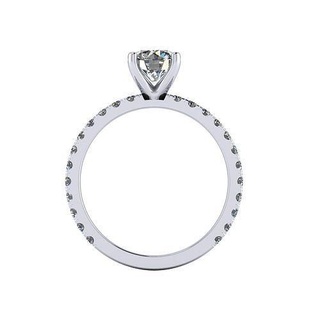 Eric chiu diamant bague version2 bijou bijoux blanc sterling platine mode or beauté doigt prototypage anneaux 3d print model - Mito3D