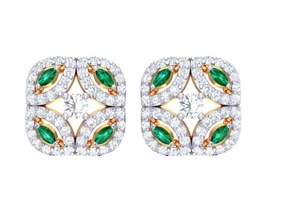 ering 85 diamond gem Juwel Schmuck ring Ringe gold Silber engagement Hochzeit Mode weiß genial engagem brillant diamant soliraire Ohrringe 3d print model - Mito3D