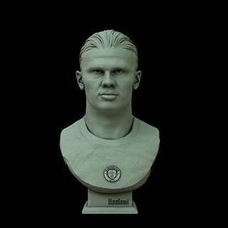Erling Haaland 3d büst baskı mancity mbappe Messi ronaldo Futbol yazdırılabilir Dünya Kupası Neymar Norveç spor erlinghaaland 3dprint Manchester City heykeller cilt Muhafız Sanat 3d print model - Mito3D