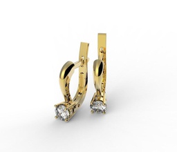 errings gems gold silver diamond jewel jewellery brilliant jewelry gem classic earrings 3d print model - Mito3D