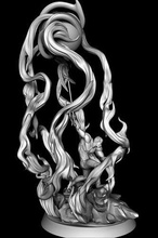 escanor statue of dragon art vapeur encens illustration jeux jouets 3d print model - Mito3D