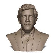 Escobar Pablo Porträt Büste Mexiko Kunst Skulpturen 3d print model - Mito3D