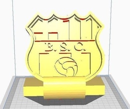 escudo barcelona sport verein deportieren futbol fußball hobby diy 3d print model - Mito3D