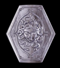 escudo méduse armadura persée argol algol piedra roca estatua gentilhomme plata saint seiya zodiaco loisir diy 3d print model - Mito3D