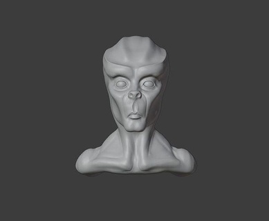 et escultura 3d anatomia arte monstro estátua corpo esculturas 3d print model - Mito3D