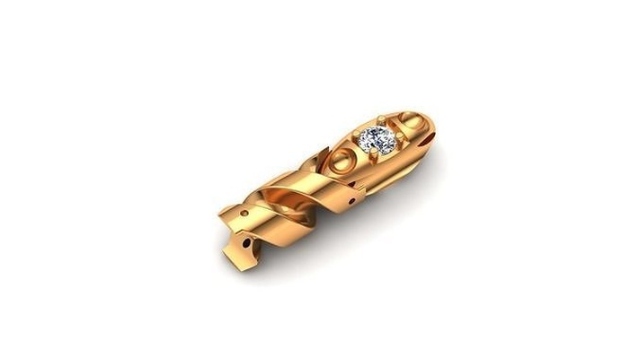 verknüpfung abs kadena kette esl0722003 schmuck gold silber druckbar armband diamant armbänder juwel kubanisch 3d print model - Mito3D