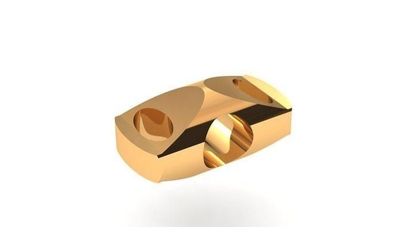 eslabon para cadenas chain link e2016-28 design luxury wealth shining sterling chainlink cadena clasp pin oro gold diseno printable jewel jewellry jewelry 3d print model - Mito3D