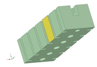 esp8266-12e plastic block dot in middle nodemcu esp8266 cpu microcontroller breakout board hobby diy electronics 3d print model - Mito3D