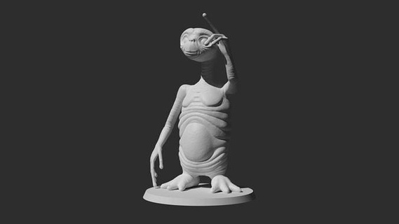 et figure fantasy character creature fictional movie art sculptures 3d print model - Mito3D