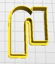 eta Astuccio guaina biscotto taglierina greco alfabeto minuscolo Giochi giocattoli 3d print model - Mito3D