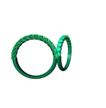 eterno squillare gioielleria arte moda oro diamante nozze design argento stampabile anelli 3d print model - Mito3D