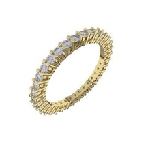 éternité 1 5mm size 42 bijoux anneaux bague bande mariage femmes or diamants mode argent 3d print model - Mito3D