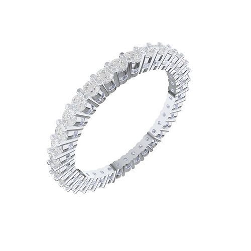 eternity 1-1-5mm-size-43 jewellry rings ring band wedding women gold diamonds fashion silver jewelry 3D print model - Mito3D