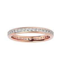 éternité bande diamant bague 360 vue animation bijoux femme mariage engagement imprimable solitaire 39 anneaux 3d print model - Mito3D