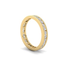 eternidade banda anel 3d modelo jóia gema noivado Casamento jóias imprimível prata ouro joalheria engagem moda esterlina branco brilhante diamante pingente colar safira argolas 3d print model - Mito3D