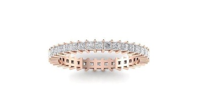 eternidad banda anillo 3dm stl obj fbx renders detalles joyería joya matrimonio compromiso oro diamante imprimible precioso anillos plata 3d print model - Mito3D