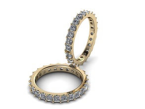 a eternidade jóias anel 004 engagment metalworking de prata printable mecânico o suíço aço leitura ouro diamante sterling um relógio mecanismo anéis 3d print model - Mito3D