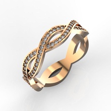 Ewigkeit ring Schmuck Ringe Hochzeit Juwel diamond Edelsteine gold 3d print model - Mito3D