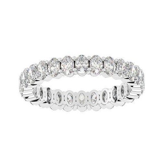 eternidad anillo mujer oval stl oro joyería joya anillos 3d print model - Mito3D