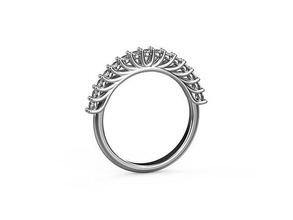 eternità squillare gioielleria stampabile Fidanzamento gioiello diamante oro brillante moda gemma bellezza nozze diamant anelli zaffiro 3d print model - Mito3D