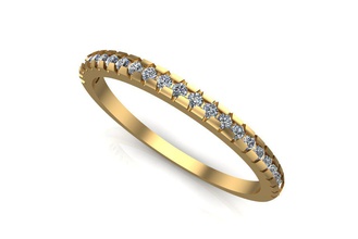 éternité bague bijoux mariage or argent diamant sterling bijou anneaux 3d print model - Mito3D