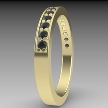 Ewigkeit ring Schmuck Ringe ebnen Stein diamond gold Silber infinity Frau Edelsteine band Runde Frauen 3d print model - Mito3D
