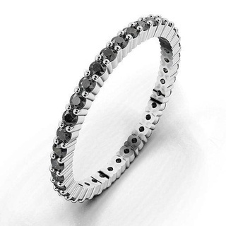 eternidad anillo 1 5mm joyería joya anillos Boda compromiso banda diamante solitario plata brillante Moda deshierbe mujer 3d print model - Mito3D