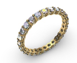 eternidade especial anel joalheria casamento diamante pedra preciosa noivado jóia gema engagem brilhante moda prata ouro imprimível diamantado vintag industrial massa argolas 3d print model - Mito3D