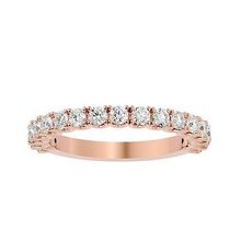 eternidad boda compromiso banda 360 animación anillos joyería joya diamante anillo imprimible oro solitario platino moda 3d print model - Mito3D