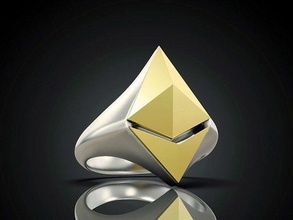 ethereum crypto nft jewelry ring cryptocurrency silver metaverse coin bitcoin rings 3d print model - Mito3D