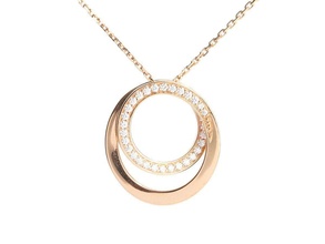 Etincelle Anhänger Halskette Gold Schmuck druckbar Diamant Juwel Weiß brillant Mode Schönheit Charme Amulett Silber Kleidung 3d print model - Mito3D