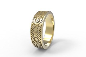 etno rings jewelry wedding ring jewel jewellery gems gemstone 3d print model - Mito3D