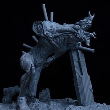eva 02 furioso 3dprint estátua arte guerra evangelização admirador escultura 3d impressão modelagem esculturas 3d print model - Mito3D