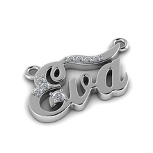 eva gem pendant bracelet jewellery jewel jewelry gold silver necklace bangle chain necklaces bracelets sterling platinum fashion pendants diamond 3d print model - Mito3D