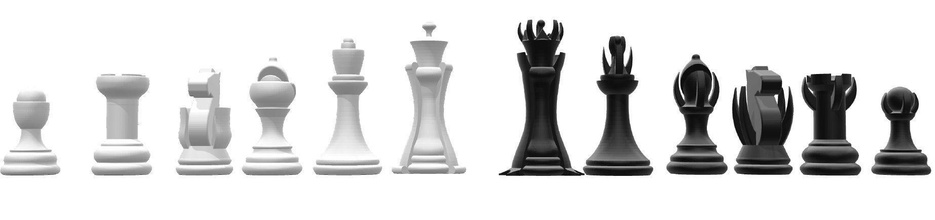 evil chess games-toys 3d printig classic board game knight sport games toys 3d print model - Mito3D