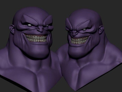 evil comic male basemesh resources 3d models character humans hulk art sculptures 3d print model - Mito3D