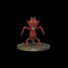 evil devil damn figure lego woman person figurine character tony body statue games toys 3d print model - Mito3D