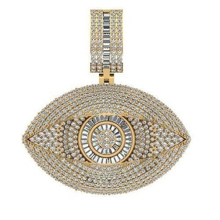 mal œil pendentif or bijoux argent imprimable diamant anneaux bague bijou mariage engagement gemme pendentifs 3d print model - Mito3D