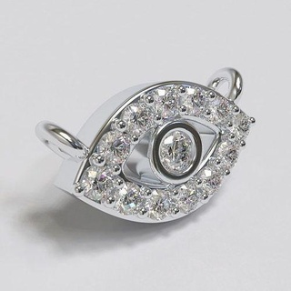 evil eye pendant jewelry printable silver gold diamond wedding pendants 3d print model - Mito3D