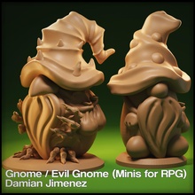 evil gnome normal miniature role playing games christmas creature leprechaun 3dprint fantasy fictional rpg dungeons dragons dnd tree gingerbread fairy board toys 3d print model - Mito3D