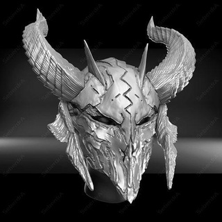 evil mask stl face horror art fashion cosplay covid coronavirus wearable airsoft devil demon halloween gothic sculptures 3d print model - Mito3D