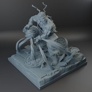 mal Ryu rue combattant fanart capcom Ken jeux vidéos arcade 3dprinting art sculptures 3d print model - Mito3D