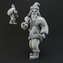 evil santa miniatures dungeon dragons dungeonanddragons 3dprinting miniature wargames tabletop toy gametoy board fantasy horror christmas printable character games toys 3d print model - Mito3D