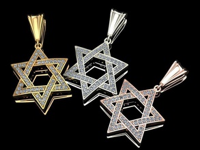 ex-46 jewelry jewellery pendant 3dprint diamond pendants 3d print model - Mito3D