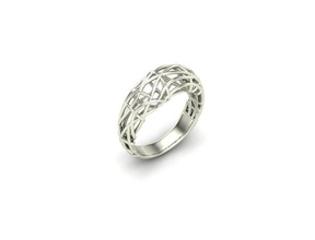 ex 71 sterling silber ring kompliziert design schmuck gold ringe 3d print model - Mito3D