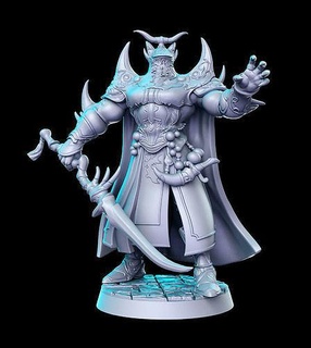 ex-death final fantasy 32mm pre-supported 3d print miniature miniatures figurines dnd dungeon dragons heroquest futuristic sculpture printable cloud remake character games toys board 3d print model - Mito3D