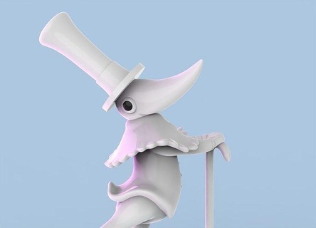 Excalibur ruh yiyen fanart anime manga yiyici konuşabilmek Shinigami yaratık ayı adalet beyefendi Şirin ateş gücü Personel karakter Sanat heykeller fantezi heykel minyatür 3d print model - Mito3D