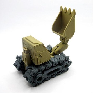 escavatore Stampa posto brani supporto scavatrice miniature industriale veicoli veicolo giocattoli gioco pugnale lavori bulldozer pesante Giochi 3d print model - Mito3D