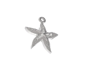 excellent starfish pendant gold silver platinum sterling metal metallic steel printable jewelry jewellery jewel beautiful great sea star ocean medallion pendants 3d print model - Mito3D