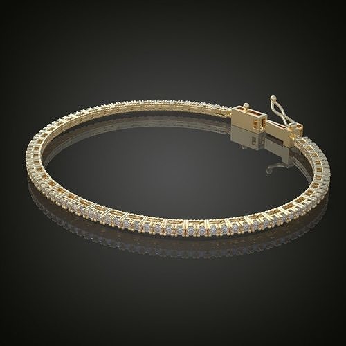 exclusive bracelet model 3d printable 0017 platinum jewelry gold silver jewellery jewel pendant necklace luxury rings ring wedding diamond pendants chains bangles earring earrings bracelets 3D print model - Mito3D
